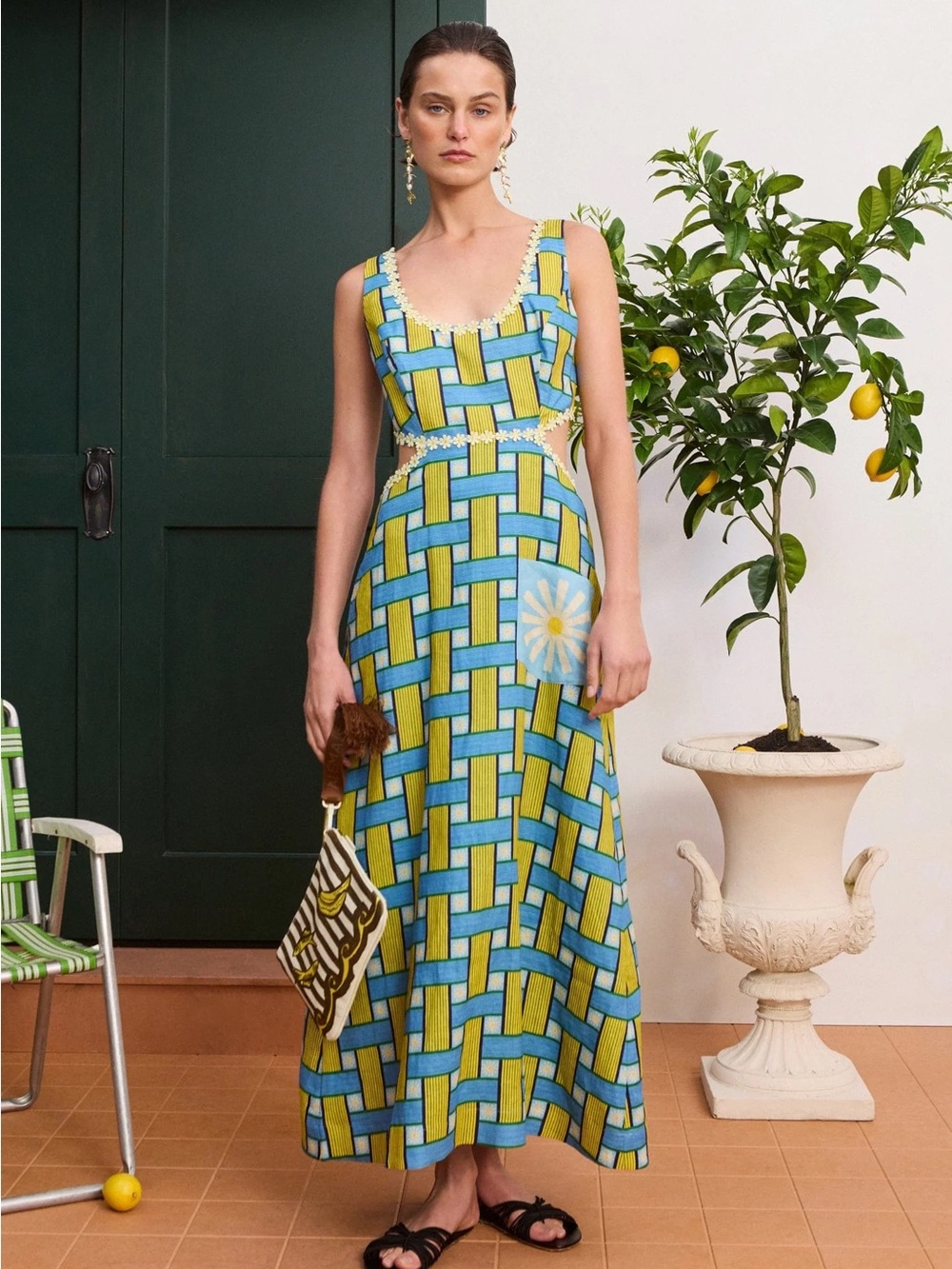 Alemais Sunlounge Midi Dress US 4 NWOT